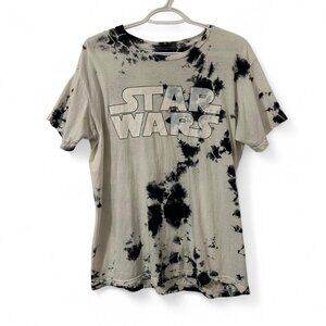 Y2K Star Wars Tie Dye Graphic tee T-shirt Whimsigoth Punk Grunge Size L